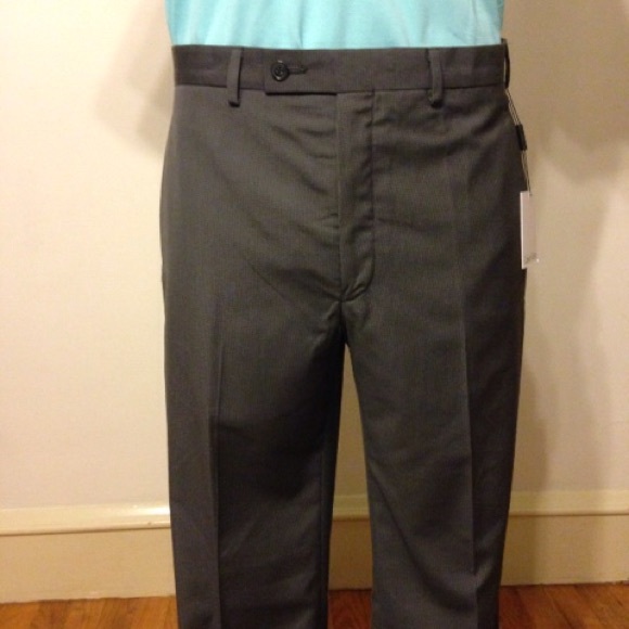 Calvin Klein Flat Front Dress Pant - Picture 3 of 7